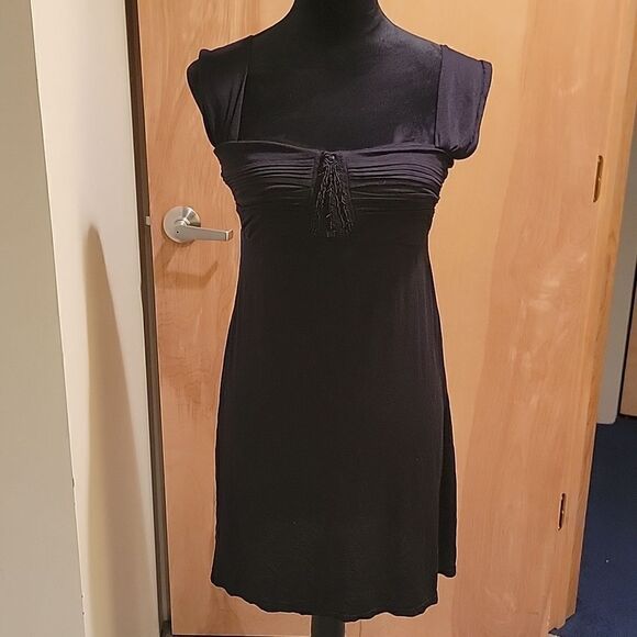 Badgley mischka black dress sz M - Picture 1 of 7